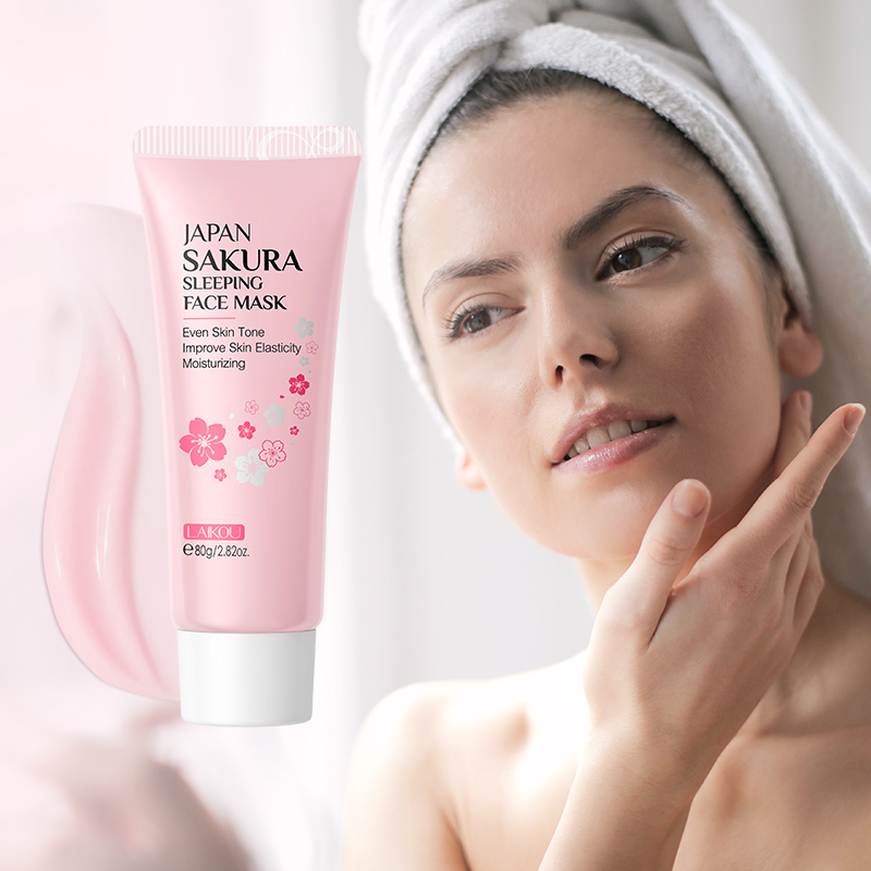 LAIKOU Japan Sakura Facial Sleeping Mask Whitening Cherry Blossom No