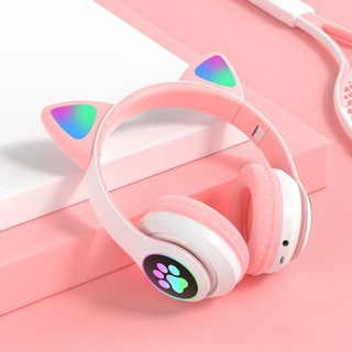 Pink cat girl discount headphones