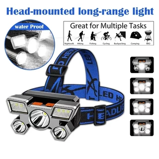 200W LED Rechargeable Headlamp Fishing/Hunting/Camping Flashlight Head Lamp  Lampu Kepala Terang