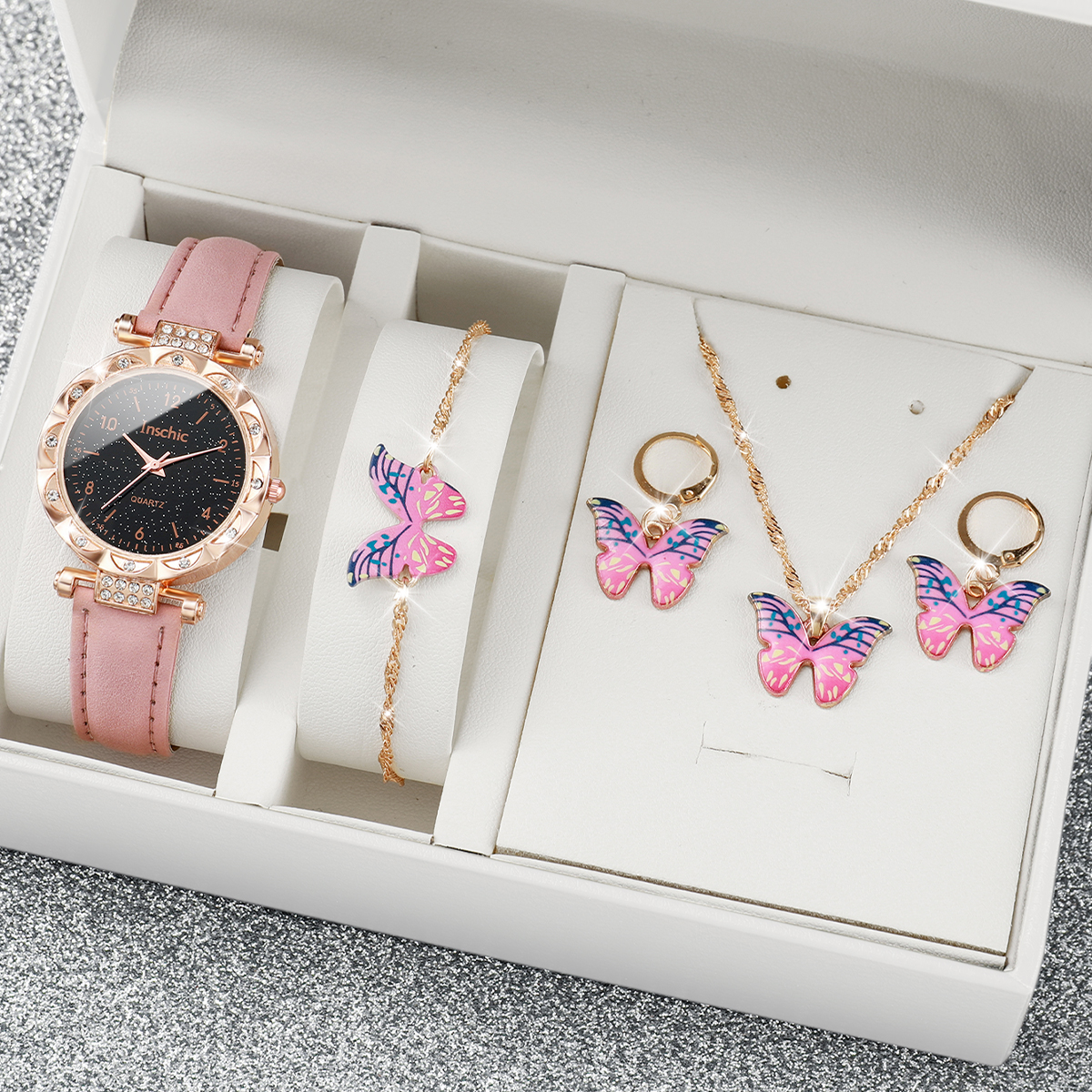 Creative Starry Sky Mesh Belt Waterproof Quartz Watch