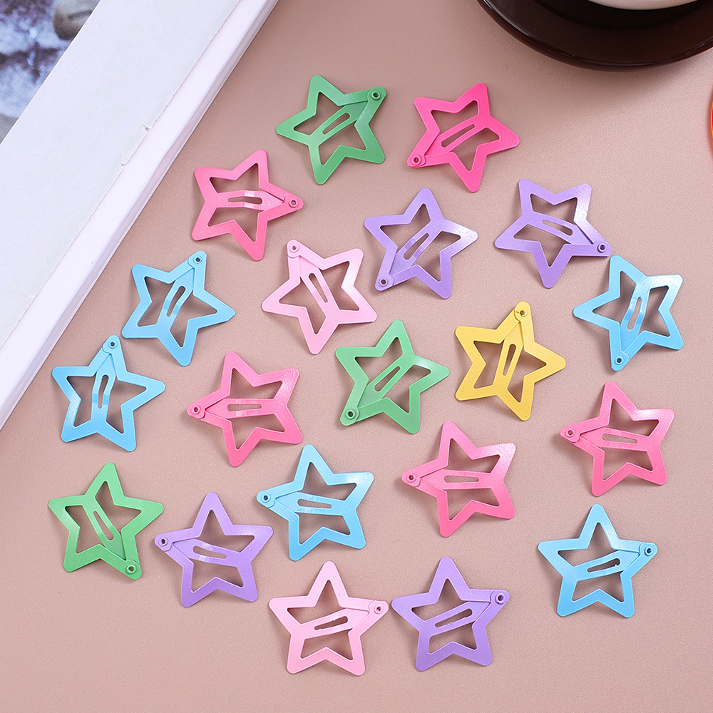 20Pcs Star Hair Clips for Kids Girls Snap BB Clips Cute Butterfly ...
