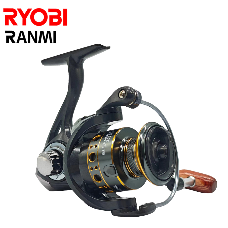 RYOBI RANMI BK Spinning Fishing Reels Metal Spool Interchangeable Freshwater  Saltwater Trout Carp Spinning Reel