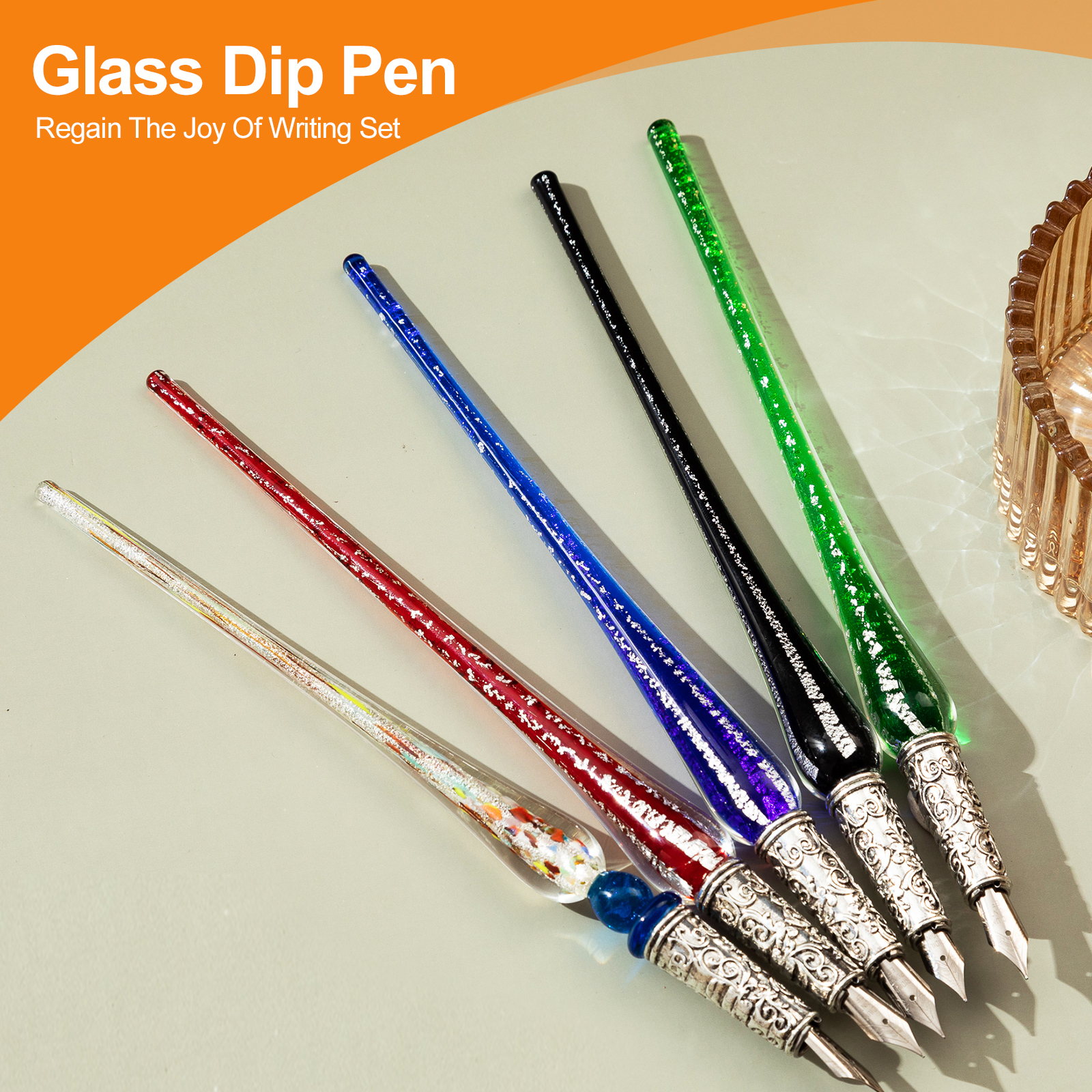 High Grade Gift Set Calligraphy Pen Set Glass Dipping Pen Retro Gift Set Shopee Philippines