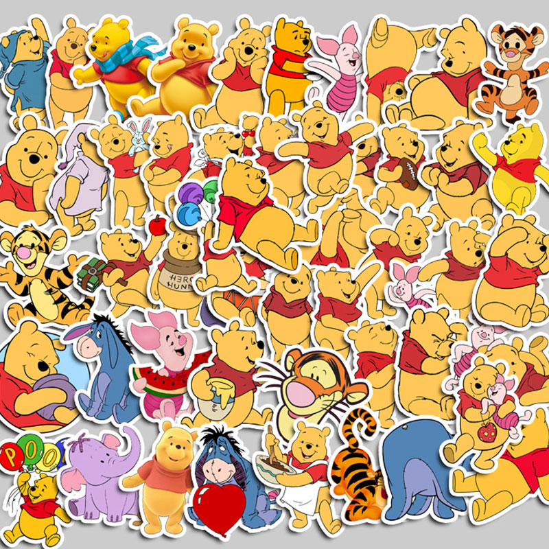 90pcs Cute Winnie The Pooh Stickers Diy Computer Washi Scrapbooking ...