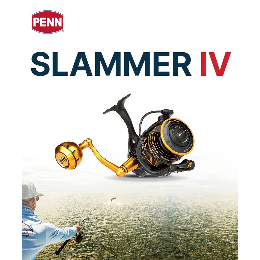 Original Penn Slammer IV New model full metal sea fishing reel boat fishing full  metal fishing reel