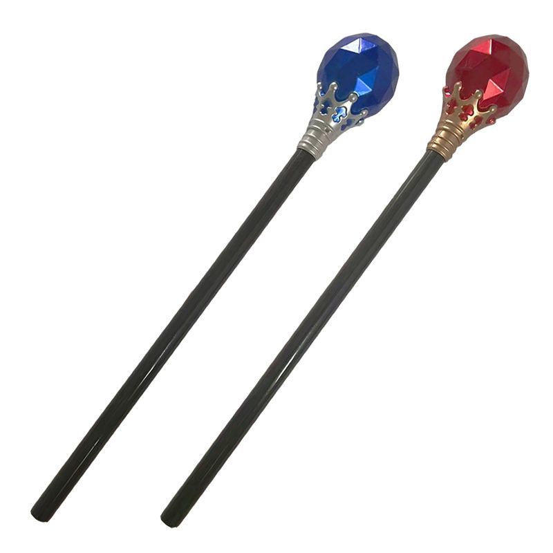 Halloween Children King Scepter Props Adult Golden Emperor Wand Prince Wizard Weapon Catwalk