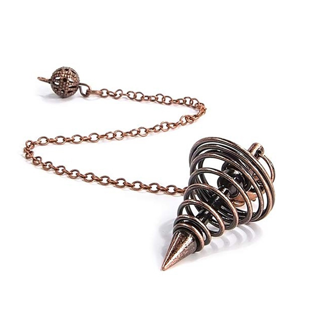 99.9% Copper Dowsing Rod Psychic and Divination Copper Pendulum Kit ...