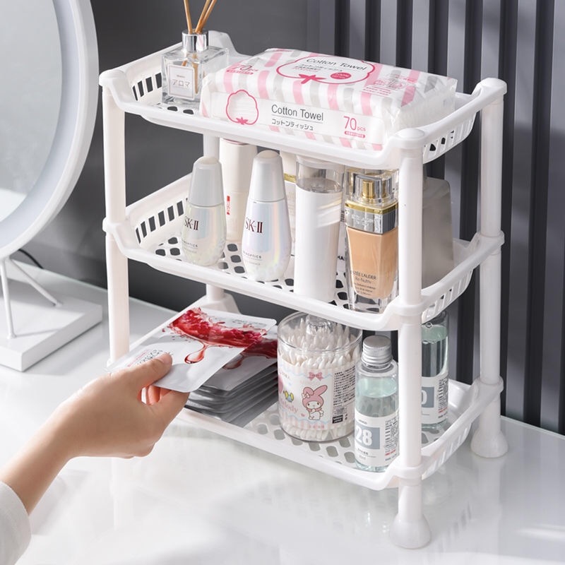 FAMILIFE 3-Layer Household Bathroom Kitchen Organizer Rack/Plastic ...
