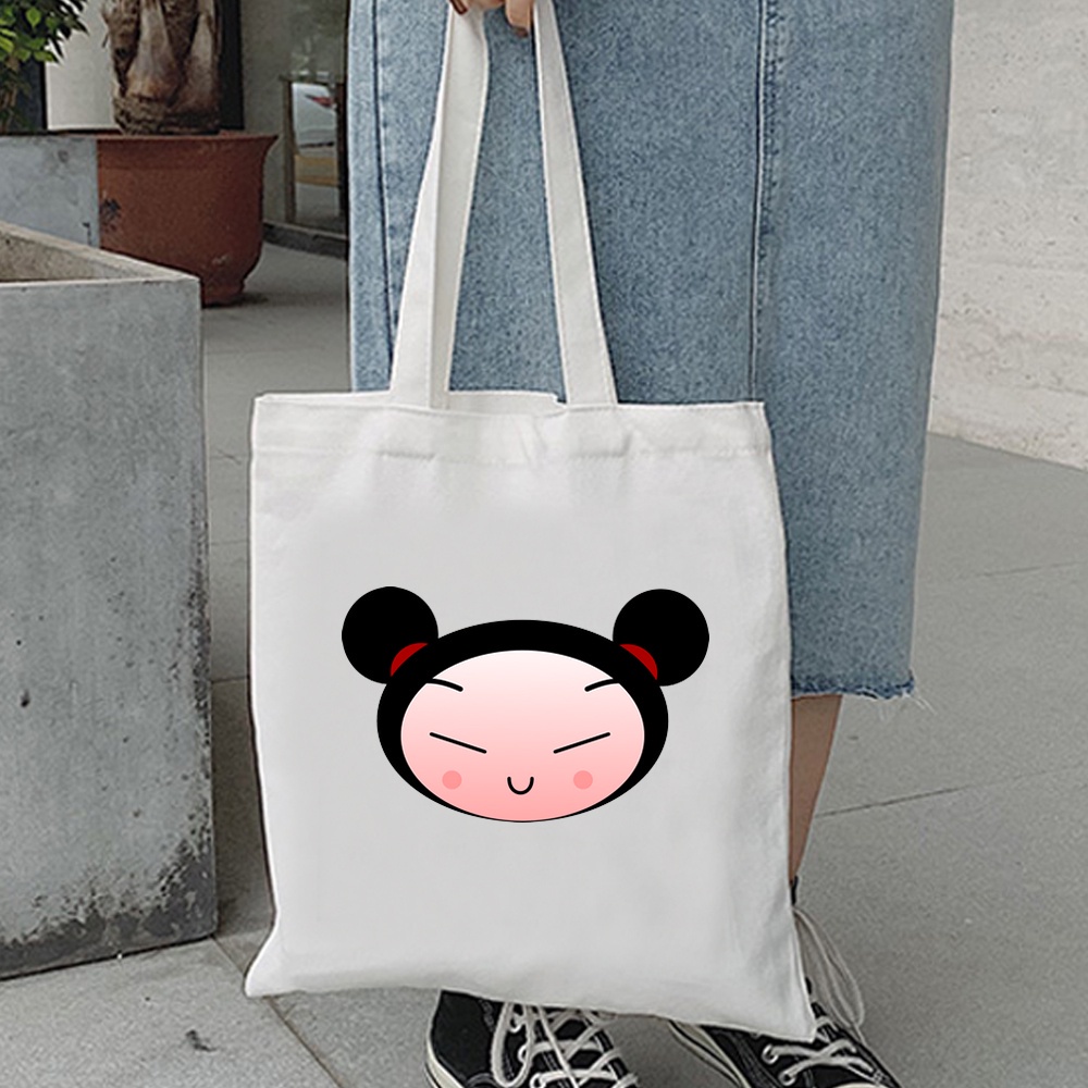 Cartoons Tote bags Men's and Women's Fashion Trend Canvas Tote Bag 8617 ...