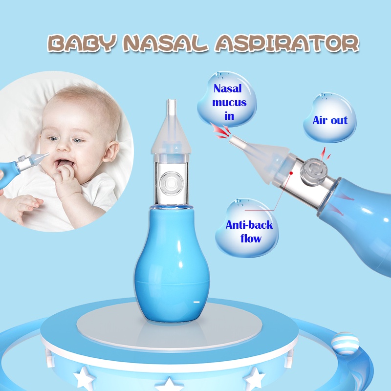 *COD* Anti Backflow Newborn Baby Silicone Nasal Aspirator Infant Snot
