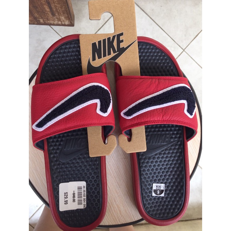 nike chenille slides