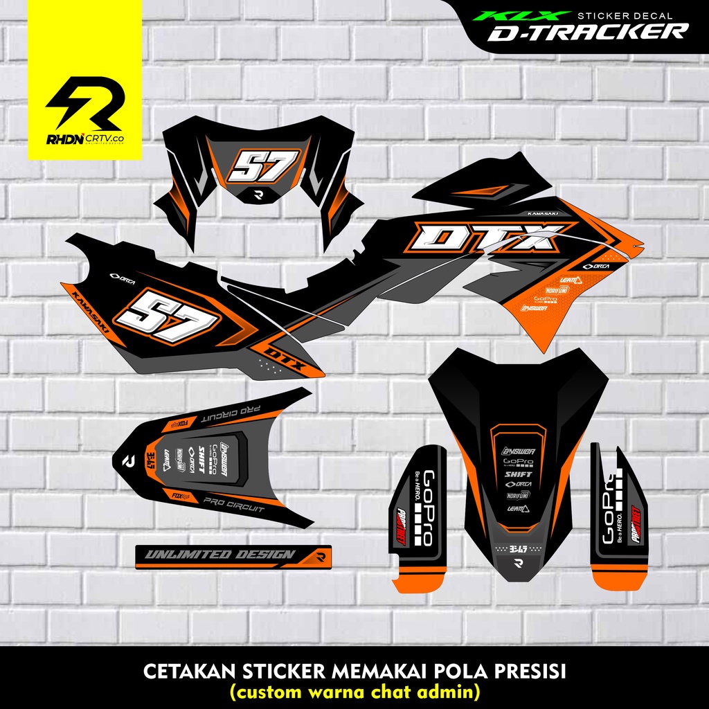 Sticker Decal Kawasaki D Tracker Sticker Dtracker Decal Dtracker Shopee Philippines