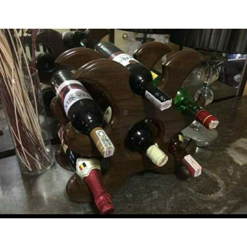 wine rack (woodworks.ph) | Shopee Philippines