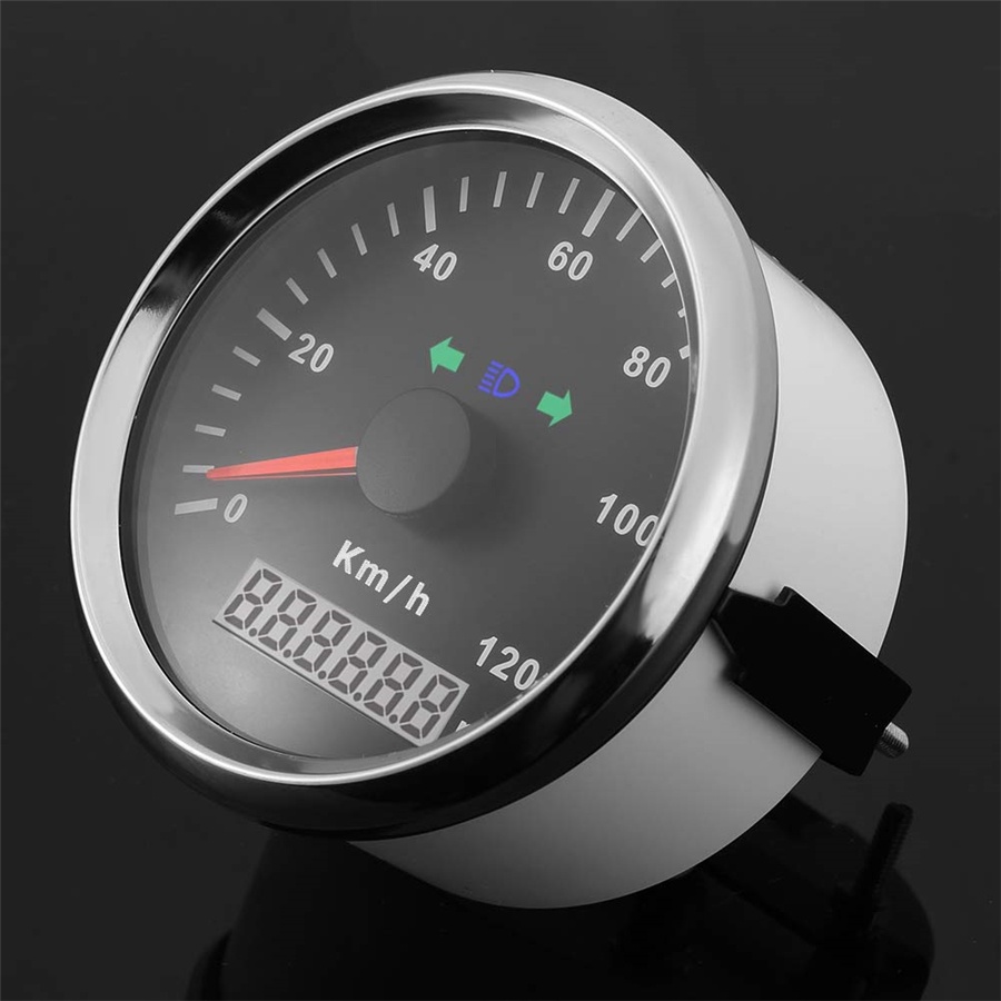 New 85mm GPS Speedometer Odometer Waterproof IP67 Gauge 120km/h with