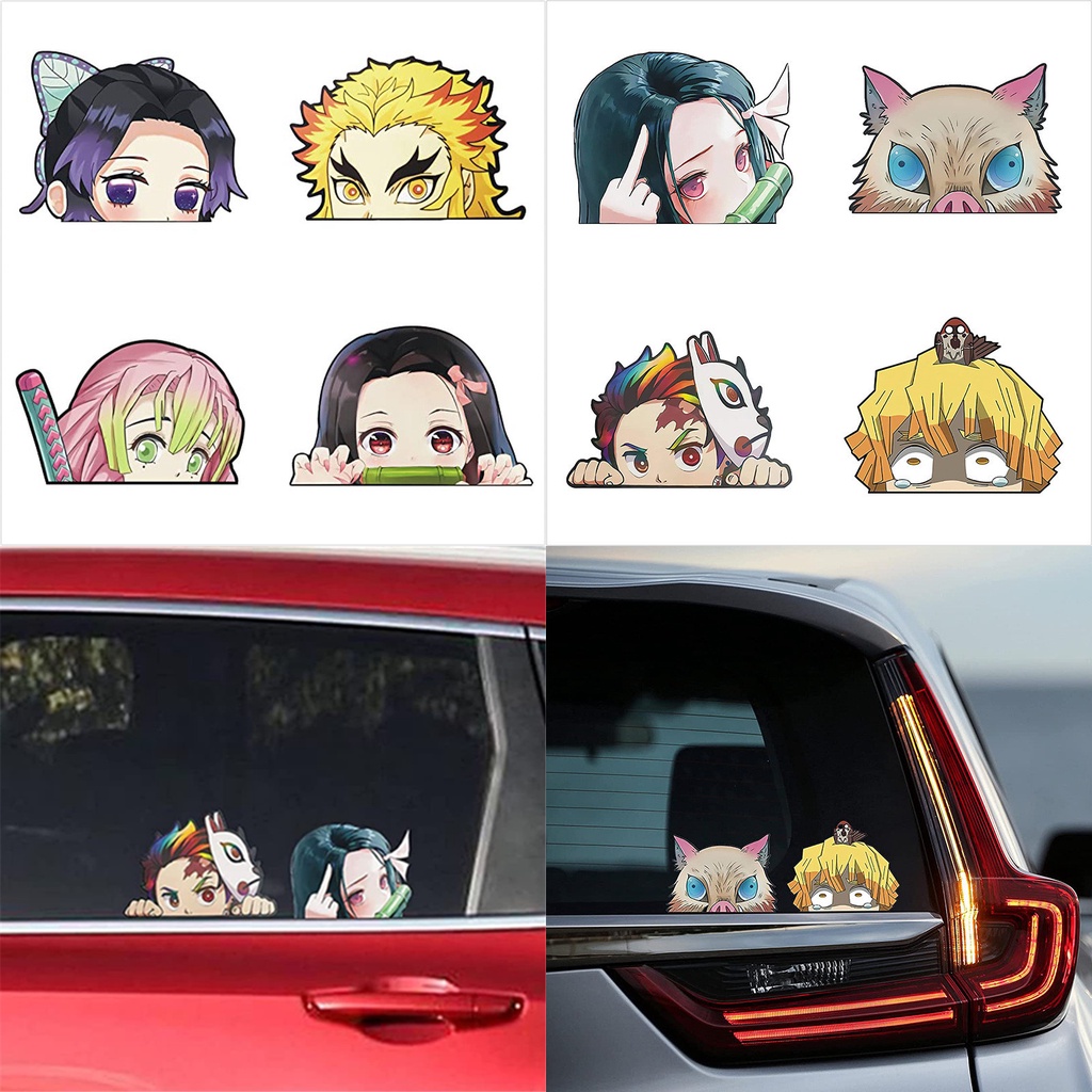 Anime Demon Slayer Car Sticker Reflective Motorcycle Anime Creative Car  Auto Stickers Window Decal Tanjirou Nezuko Zenitsu | Shopee Philippines