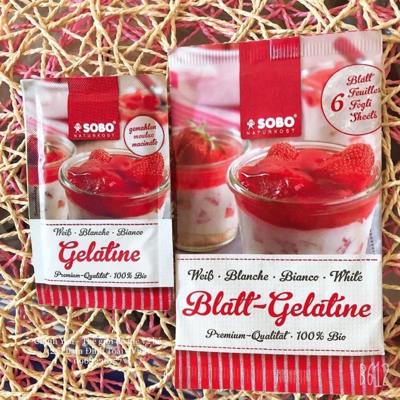 Organic Gelatine Used As Jelly, pudding, Baby Marshmallows (Leaf