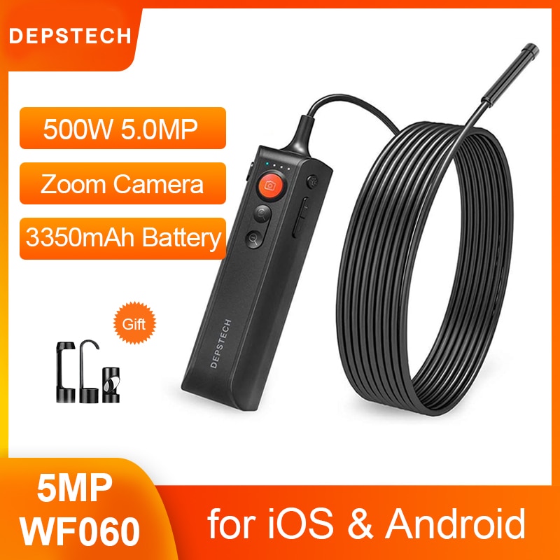 Depstech 5.0MP WiFi Endoscope HD Inspection Camera (WF060