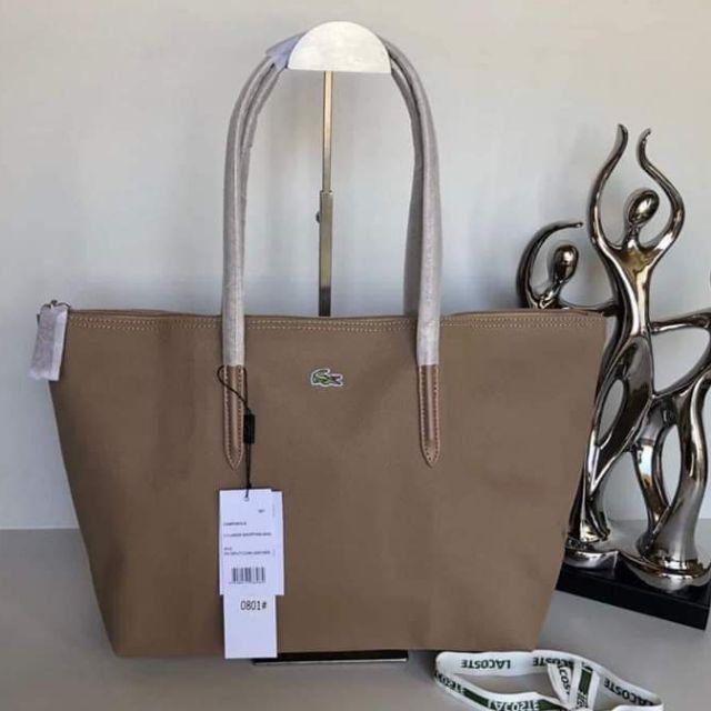 Lacoste tote bag size hot sale