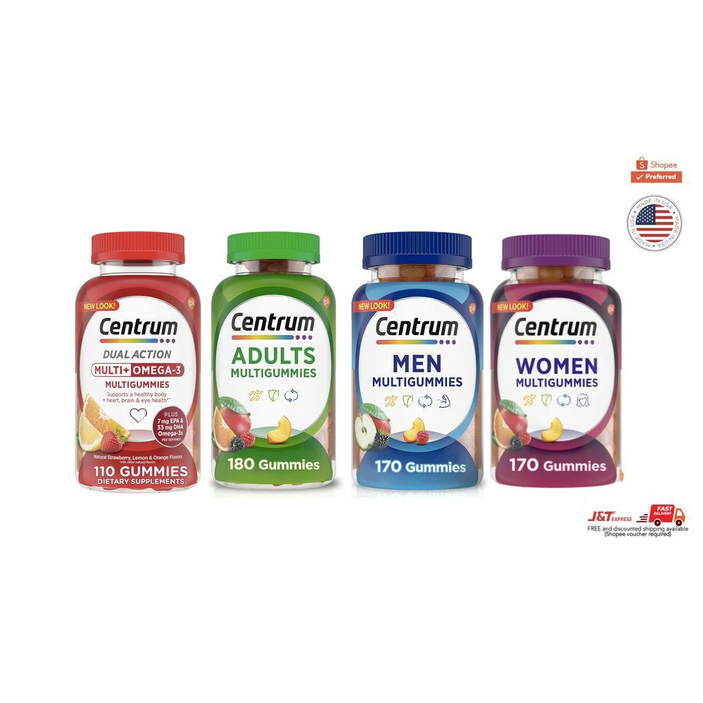 Centrum Gummies Multivitamin for Adults, Men, Women, Kids Shopee
