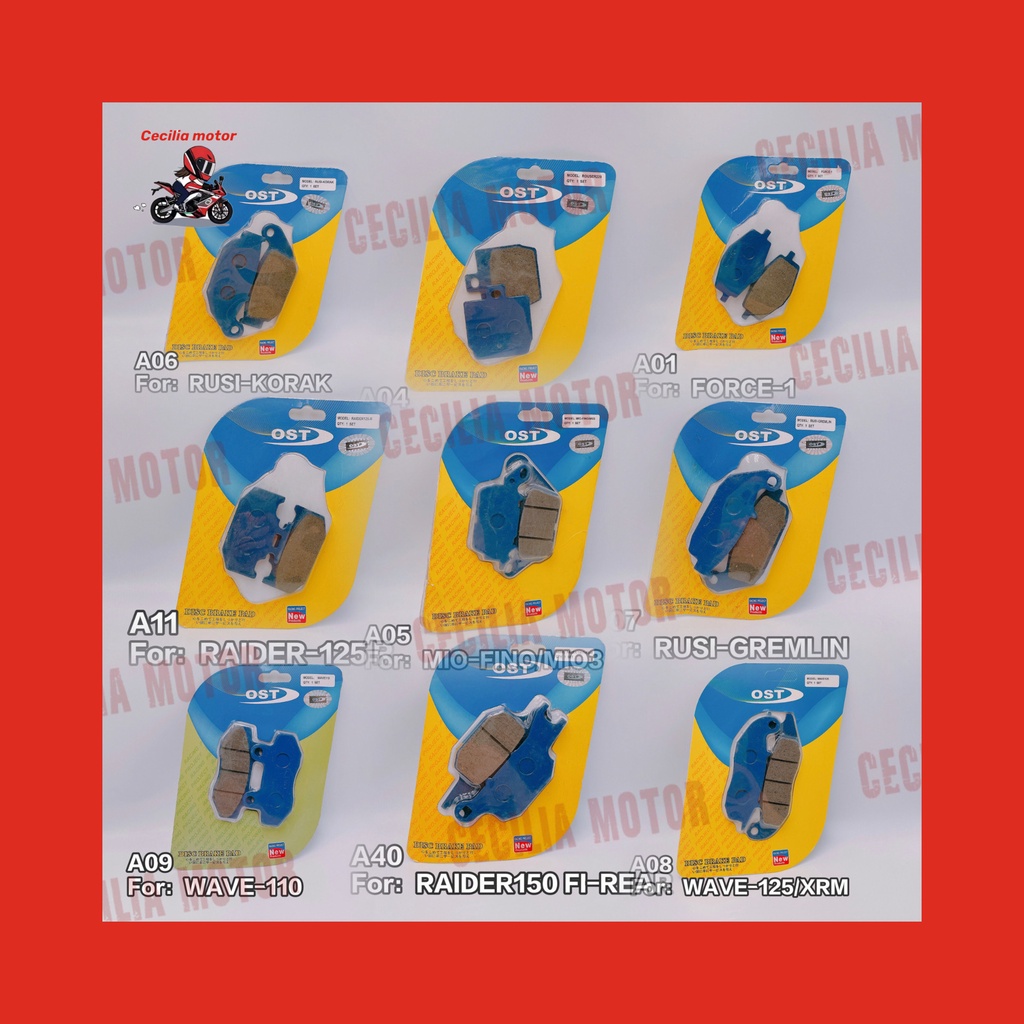 motorcycle Brake pad brake pad (OST Hight Quality) Shopee Philippines
