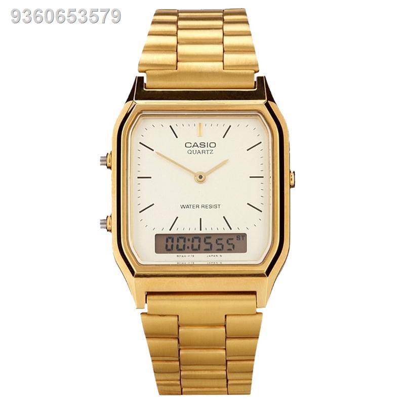 Casio AQ230 Women's Gold Stainless Steel Strap Watch AQ230GA9D(relo