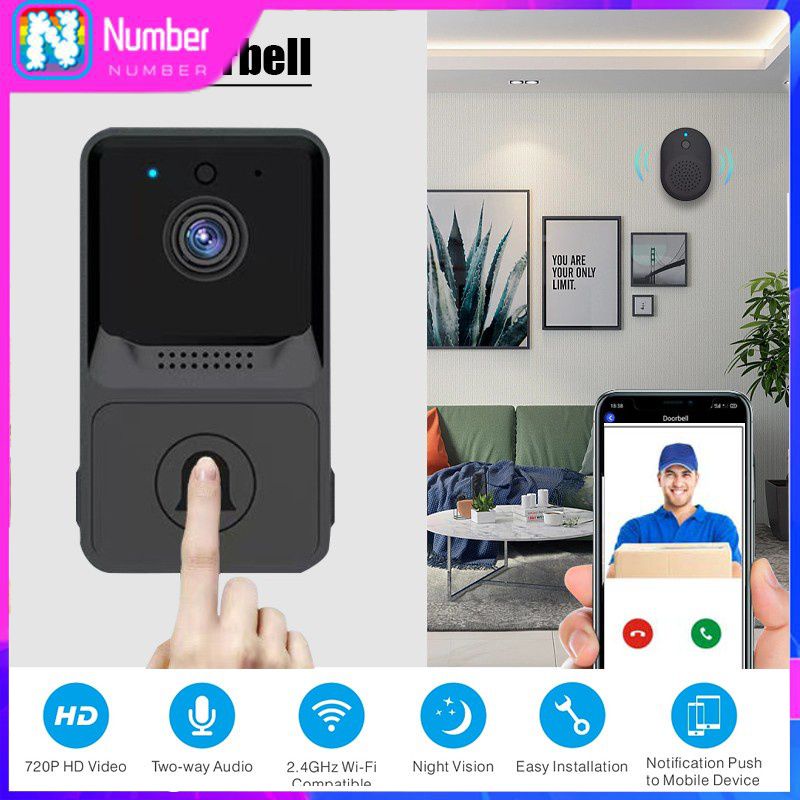 X1 Smart Wireless Doorbell HD Infrared Night Vision Home