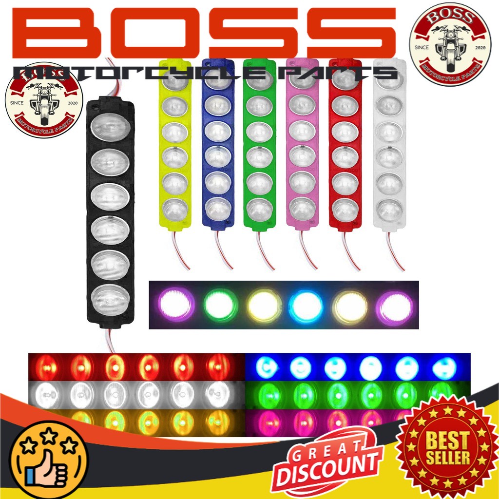 Motorcycle 6 Led Module Led Light 1 PIECE HY-1673 | Shopee Philippines