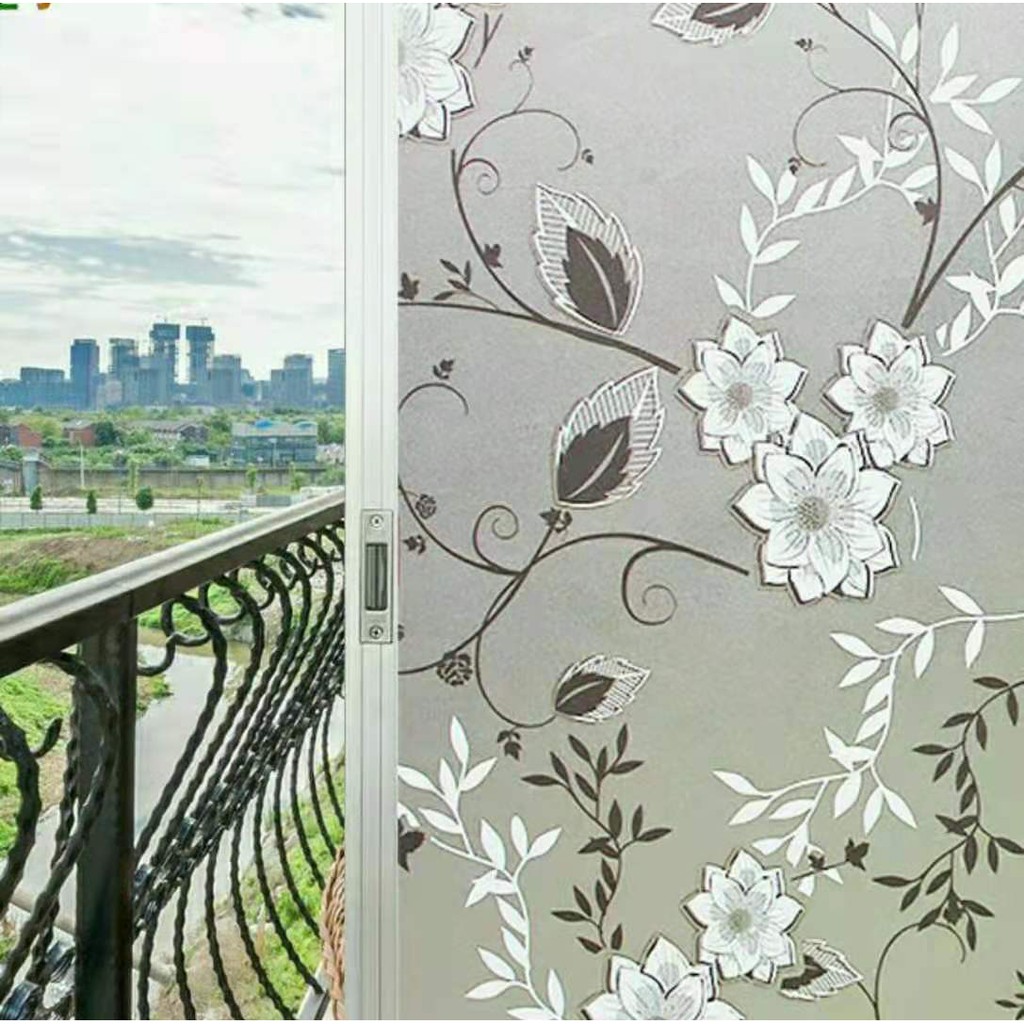 Wide 90cm*Long 45cm Frosted Opaque Glass Window Film For Window Privacy