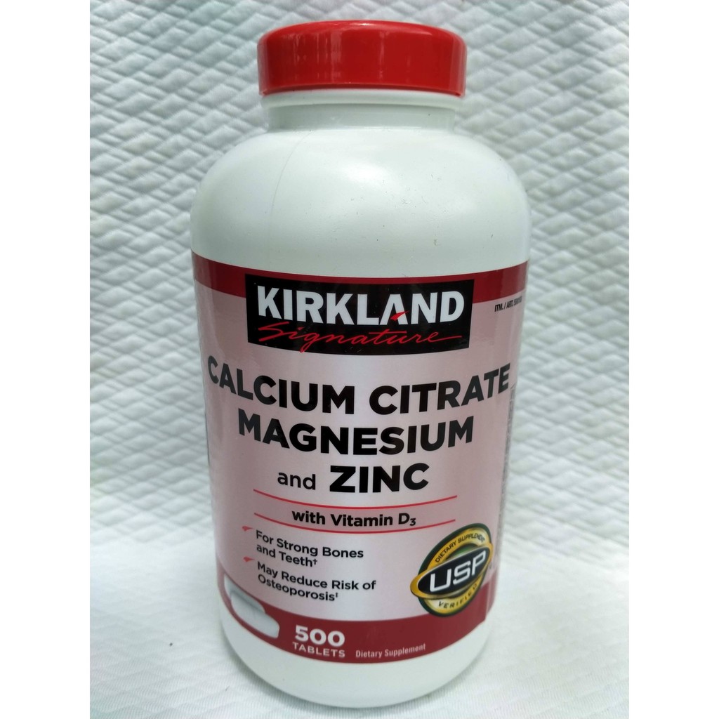 Kirkland Signature, Calcium Citrate Magnesium and Zinc with Vitamin D3