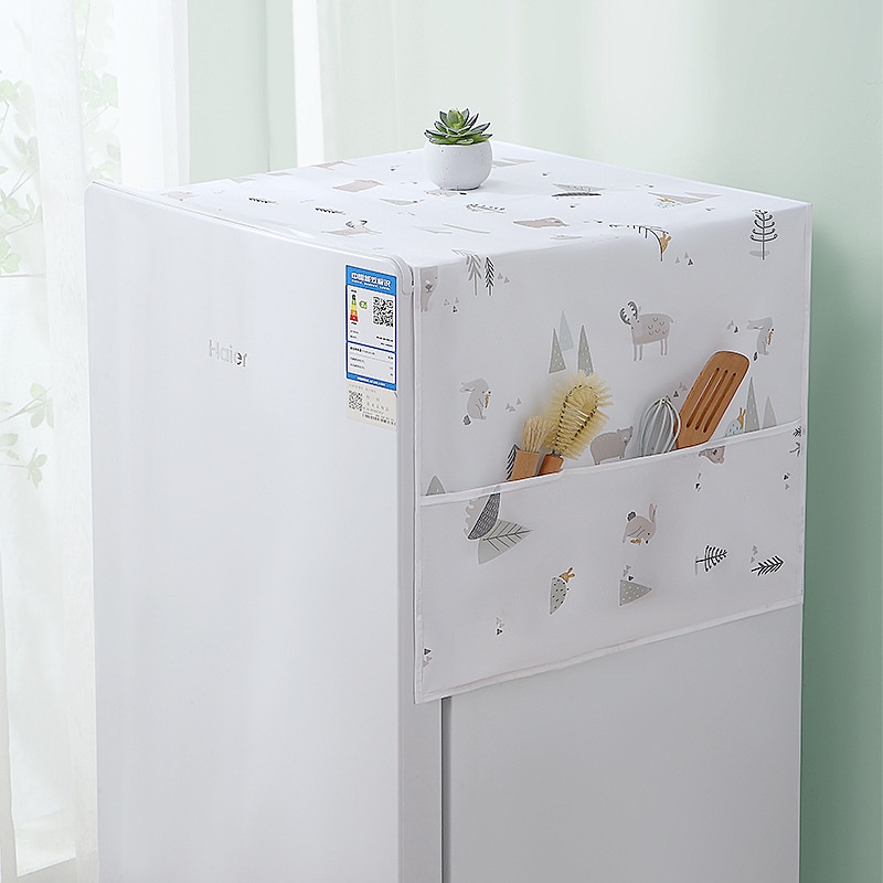 Printed refrigerator washmachine cover waterproof storage bag dust ...