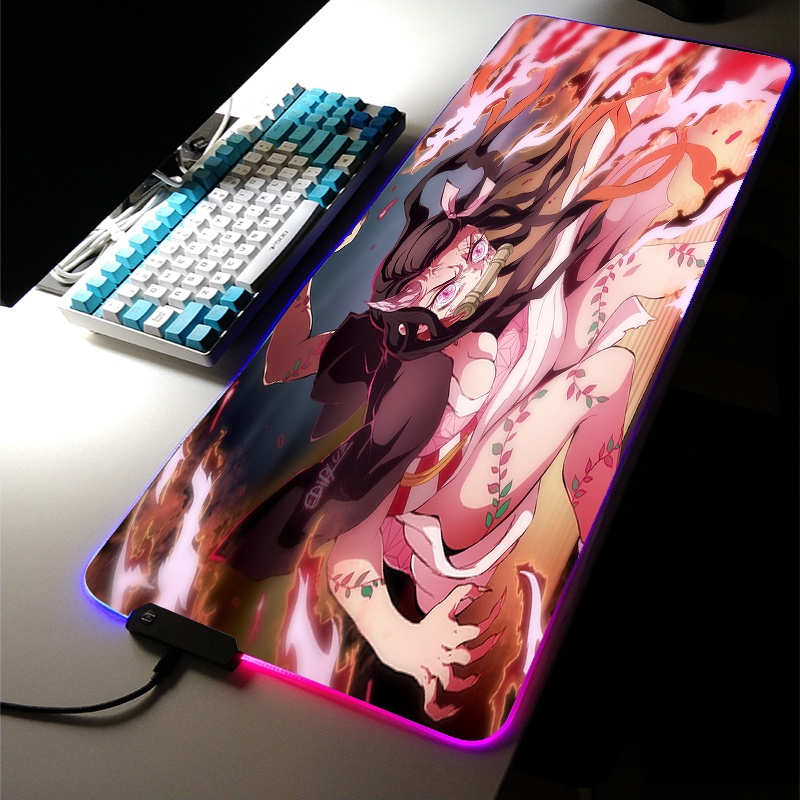 Anime Kimetsu No Yaiba XXL RGB LED Light Demon Slayer Sexy Cute Girl