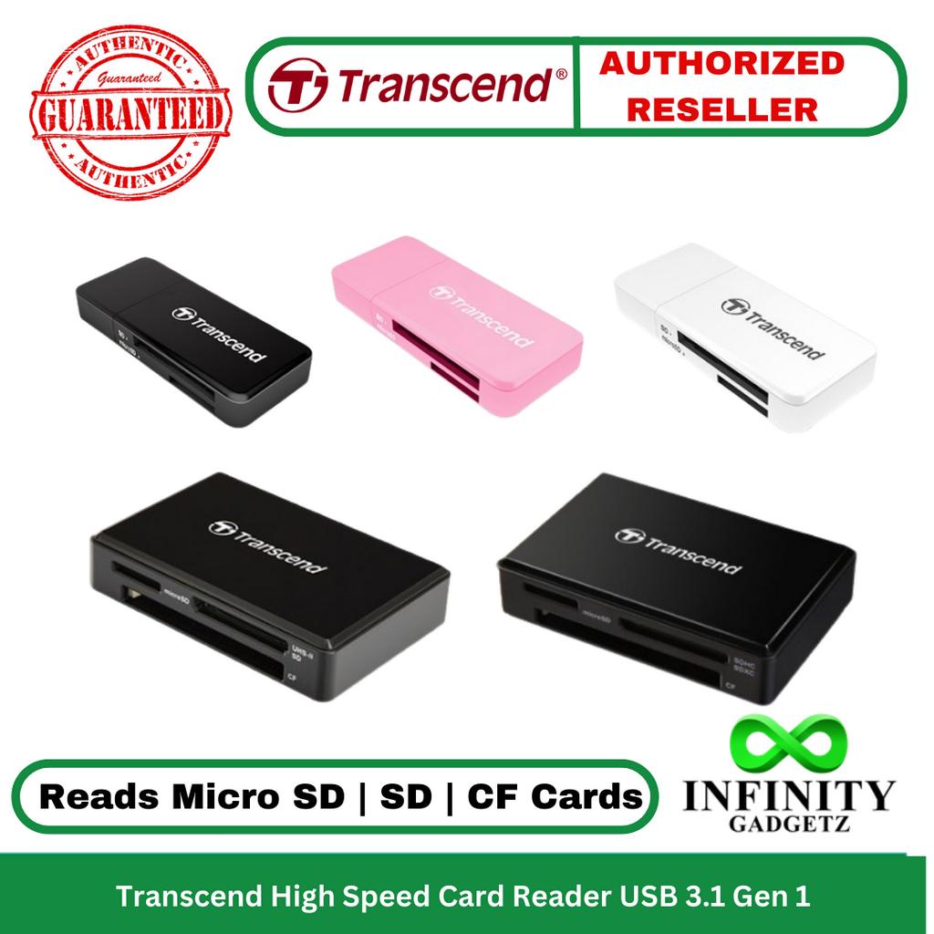 Transcend RDF5 RDF8 RDF9 USB 3.1 Gen 1 High Speed Card Reader SD and ...