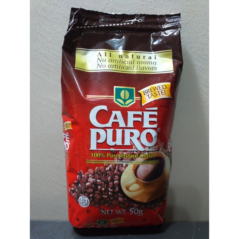 Cafe Puro 50g ( 100% Pure Instant Coffee ) | Shopee Philippines