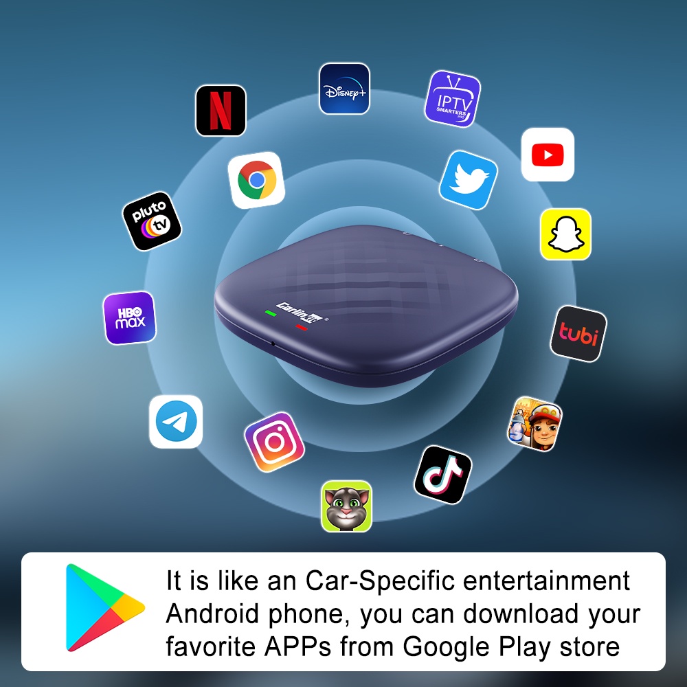 CarlinKit CarPlay Ai Box Plus Android 12 Wireless Android Auto & Apple