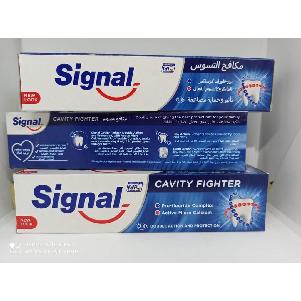 SIGNAL Toothpaste Cavity Fighter Active Micro Calcium 100 ml Shopee Philippines