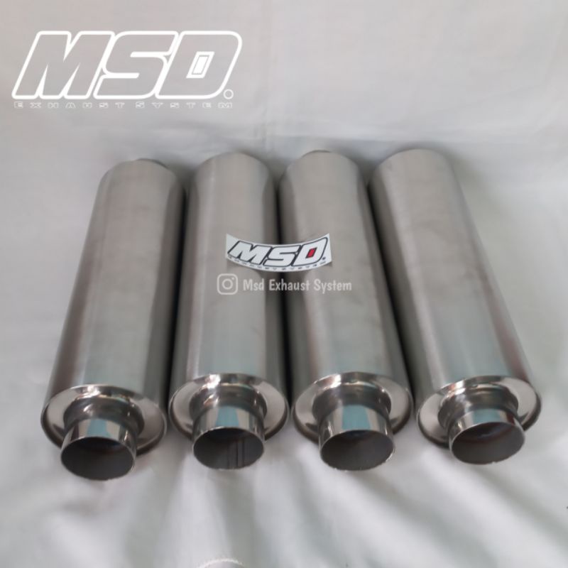 Resonator Manual Car Exhaust Matic Stainless Original Msd Shopee