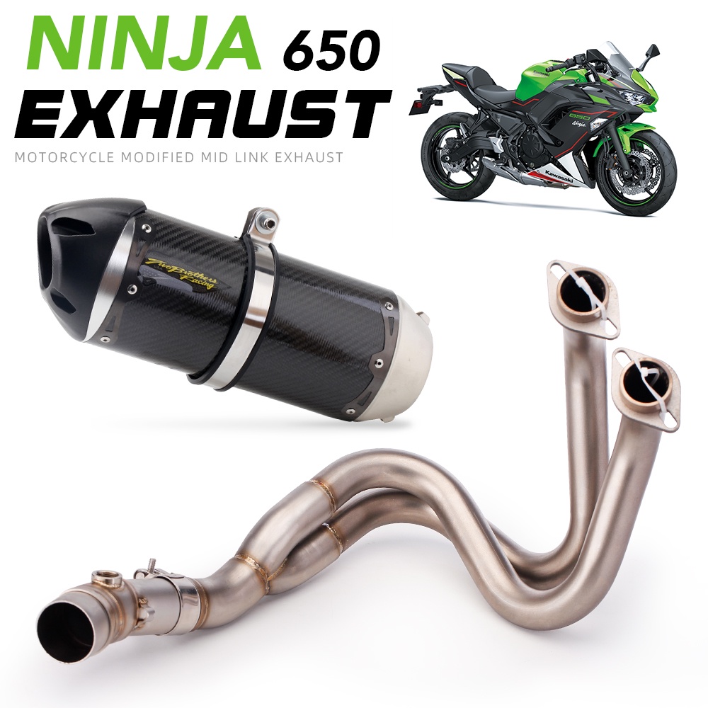 Full Exhaust System Pipe for Kawasaki Ninja 650 Z650 Model Year 20212022 Shopee Philippines