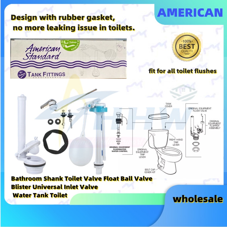 STANDARD TANK FITTINGS(fit for all toilet flushes) HEAVY DUTY Shopee