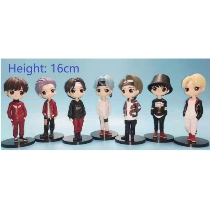 FIGURE SET QPOSKET BTS SET A 7IN1 (16CM) | Shopee Philippines