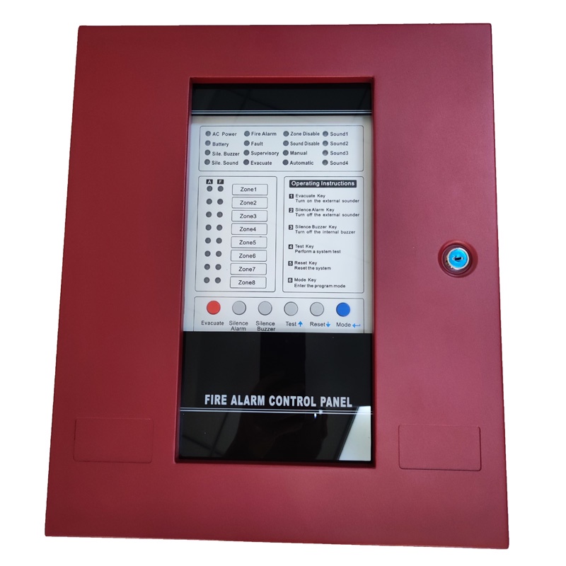 Conventional Fire Alarm Control System Control Panel 4816 Zones Controller Facp With 6 Buttons 