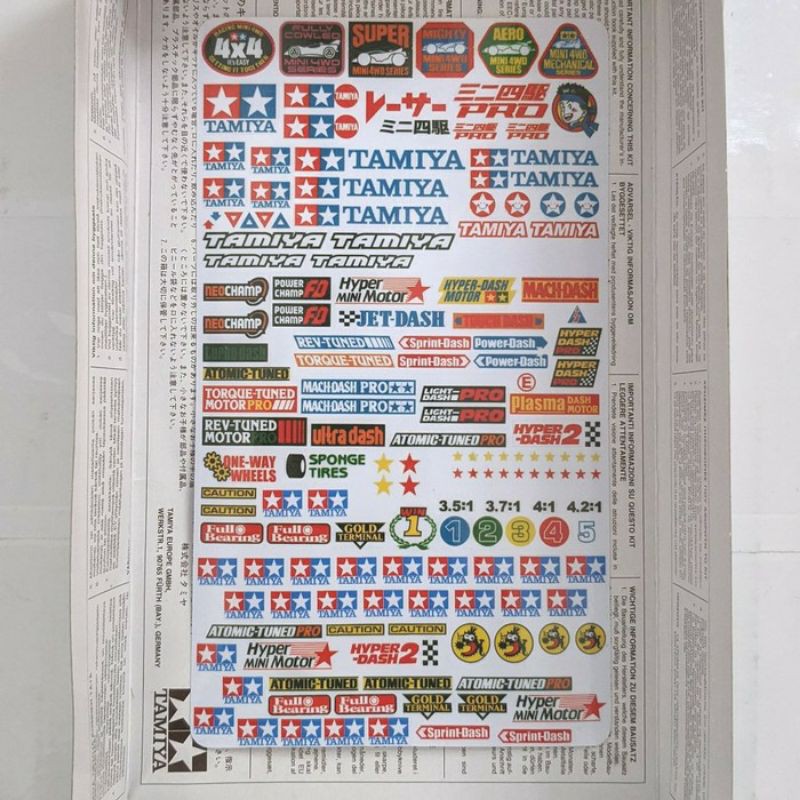 Tamiya Mini 4WD Collection Medium Sticker | Shopee Philippines