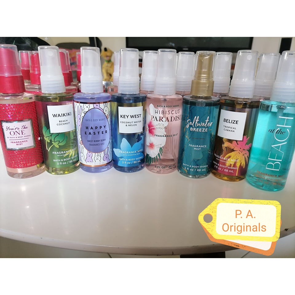 Bath and Body Works TRAVEL SIZE Fragrance Mists 88 ml (some scents lost ...