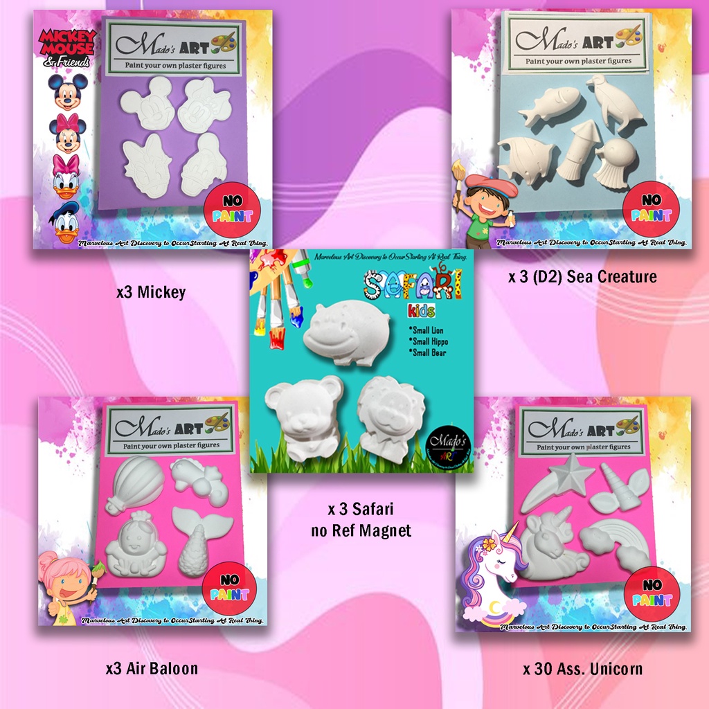 Plaster Figure Painting Set 40 packs Shopee Philippines