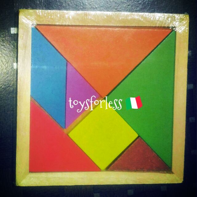 Wooden Tangram Puzzle 2 Sizes - Educational toys | Shopee Philippines