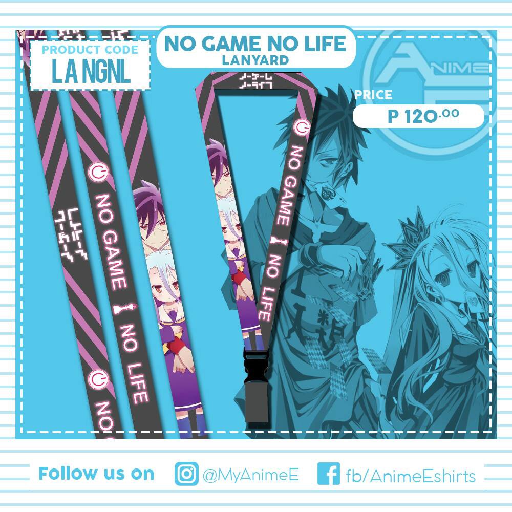 ANIME LANYARD ID LACE | NO GAME NO LIFE | Shopee Philippines