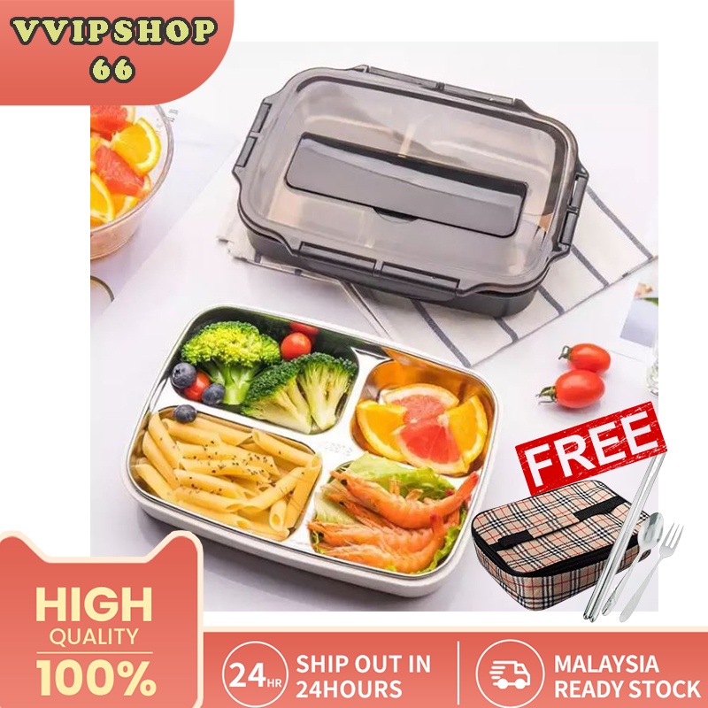 Lunch Box 304 Stainless Steel Thermos Thermal Lunch Box Set Kid Adult