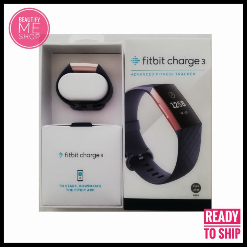 Fitbit charge 3 discount rose gold blue grey