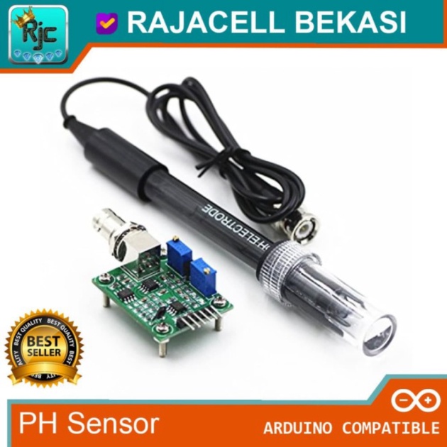 Ph Sensor Module V.1.1 with PH Probe with MSP340 shield Arduino ...