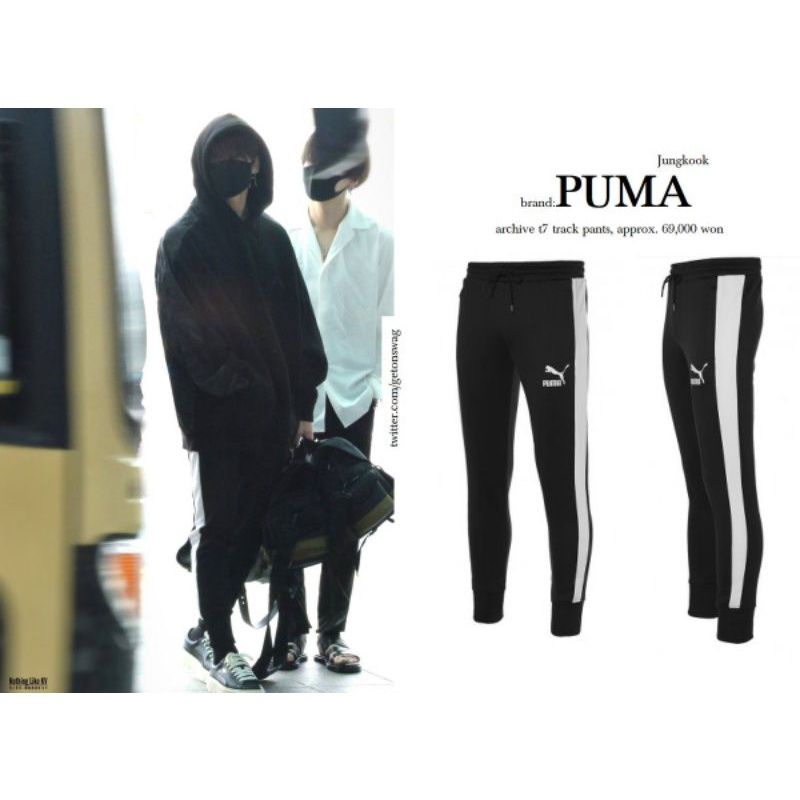 SALE BTS Jungkook Puma Track pants black Shopee Philippines