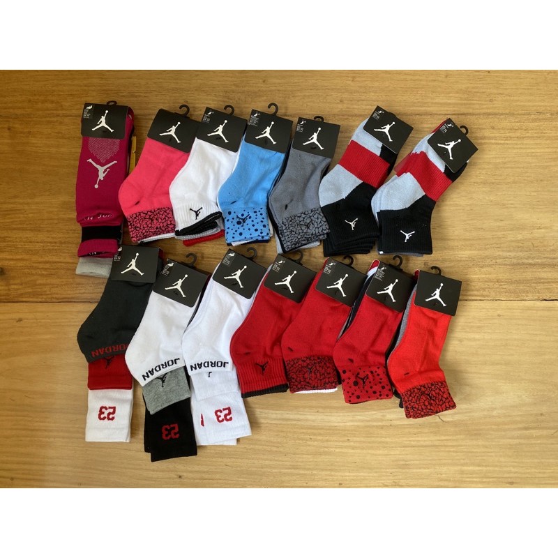 3 pairs Original Nike Jordan kids socks 5Y 7Y for size 6 8 mens
